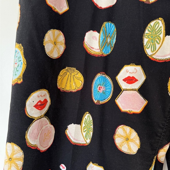 Anthropologie/ Mauve Collette pants with fun pattern - Picture 3 of 6